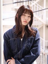 エムスラッシュ 横浜元町店(M.SLASH)&nbsp;外ハネレイヤー/ミックスカール/耳かけ/ミディアム/元町