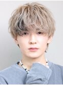 ラウンドマッシュスパイラルパーマ襟足あり