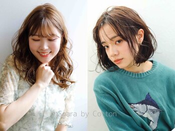ソアラバイコットン(Soara by Cotton)の写真/ボリュームをコントロールしてツヤのある髪に!