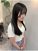 【顔周り縮毛】