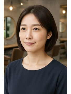 ヘアークラフト サン 住吉店 [ヘアークラフトサン] 大人女性に人気◎丸みボブスタイル
