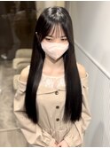 小顔バング/髪質改善ロング/地毛風カラー/京都河原町