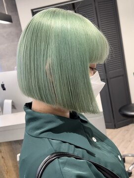 アンドソー 池袋(&so.) ハイトーンカラー/ホワイトブロンド／レイヤーカット/池袋