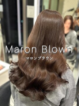 アピッシュ ギンザ(apish ginza) 浅子小百合/マロンブラウン×韓国風パーマ