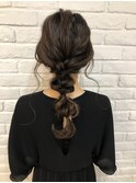 ヘアアレンジ　ヘアセット　結婚式　お呼ばれパーティー