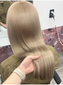 クラゲヘアー/小顔に見せるヘア/ココアベージュ/栄