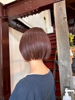 ギリア(Gillia) ピンクブラウン/ボブ/軽やか