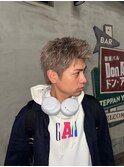 アップバング ハイトーン 鹿児島 メンズ