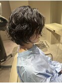 くせを生かしたパーマスタイル