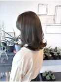 [髪質改善トリートメントでしっかりケア♪]オリーブグレージュ　
