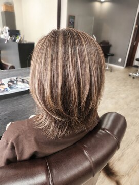 サロンアンドスパ ピュア 坂戸店(salon＆spaPURE) 派手にならない白髪ぼかしハイライト