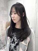 ローウェ 渋谷(Louwe) 韓国レイヤーカット×透け感グレー 【ayami】