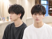 Men's U-CHAMBORD  寝屋川/メンズパーマ/ブリーチ/白髪ぼかし/ハイライトの雰囲気（毎朝のセット時間を短縮！プロの技術でカッコよく変身★）
