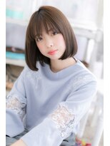 ヘアアンドビューティー ミック(Hair & Beauty miq)&nbsp;シースルーバング×ワンカール♪小顔ガーリーボブ