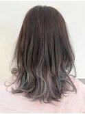 グレージュ×グラデーションカラー