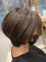 グラッシー センター北店(GLASSI)&nbsp;【GLASSI】大人かわいい小顔ショート★デザインカラー★髪質改善