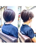 絶壁解消・ひし形・くびれ・大人ショートボブ・30代40代【猪狩】