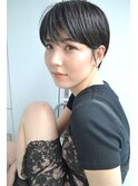 「NUDE」#黒髪 大人かわいい 小顔 耳かけ マッシュショート