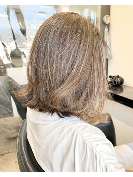 ルーヴェ(LOWE) 【なつみ】楽ちんヘア白髪ぼかし極細ハイライトベージュ