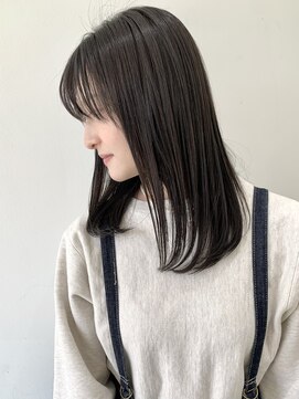 フォーク FOLK 【FOLK】お悩み解決ストレート☆ダークアッシュベージュ♪