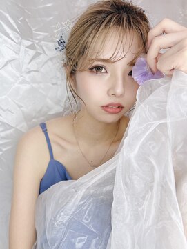 ララ モアナ(LaLa Moana) ダブルカラー/イルミナカラー/シールエクステ/ヘアセット