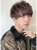 束感マッシュ◎シアーベージュ◎ひし形シルエット　ロミーオム