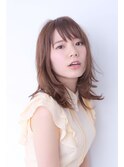BERRY_小顔＿オリーブカラー＿セミウェットウェーブ＿ハイライト