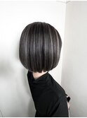 グレー系バレイヤージュ