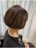 30代40代50代大人可愛いヘルシースタイルショートヘア丸みボブ