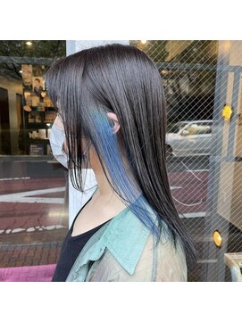 ブレス 東戸塚(bless hair & spa) ブルーイヤリングカラー