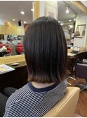 切りっぱなしボブ