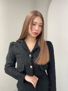 天神美容室 『福岡美容室/ayana』ケアブリーチで作る艶ハイトーン!