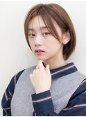 大人かわいいやわらかボブ