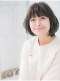 センター北/髪質改善/カーキベージュでオン眉ボブパーマi