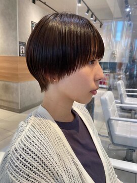 バサ 花小金井店(BASSA) ショートカット×ひし形ショートボブ×前髪あり20代30代40代　a
