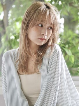 ネオリーブシェリエ 浅草店(Neolive cherie) レイヤー×ミルクティーベージュカラー【浅草/韓国/イメチェン】