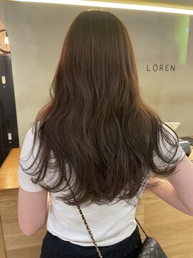 ローレン(LOREN) 透明感髪質改善ベージュダブルカラーミルクティーグレージュ