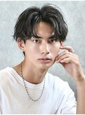 爽やかコンマバングソフトツイスト刈り上げマッシュパーマ
