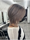 ウルフショートヘアiイメチェンバレイヤージュ