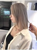 ミルクティーグレージュ×似合わせカット×切りっぱなしボブ☆22