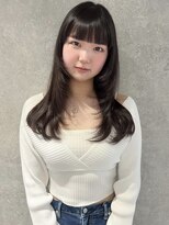 アイトーキョーエス 渋谷(AI TOKYO S)&nbsp;ワイドバング顔まわりレイヤーシャギーレイヤー前髪縮毛渋谷