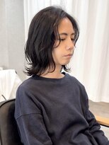 バートランド 白楽(Bertland)&nbsp;島田/ニュアンスパーマ 外はね ボブパーマ センターパート 大人