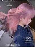 デザインカラーケアブリーチダブルカラーピンクグラデーション