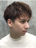 鹿児島シャドウパーマ緩めスパイラルパーマセンターパート30代