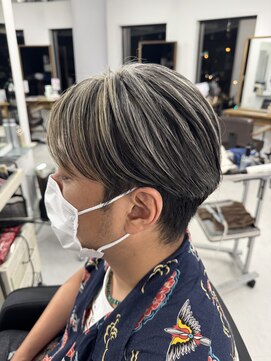 バース 梅田中崎町店(BIRTH) メンズハイライトバレイヤージュメッシュ