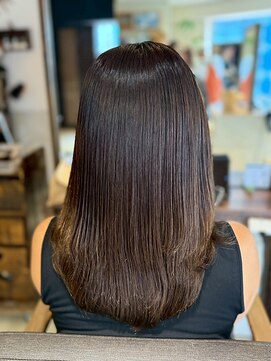 ヘアリゾート粋 ティガ 池袋店(tiga) 艶髪/セミロング/ナチュラルブラウン