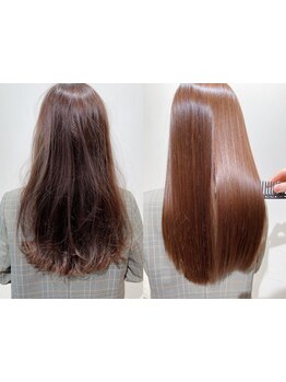 《カット＋縮毛矯正＋TR￥18,000》髪質に合わせた髪質改善トリートメントで理想の美髪を叶えます☆