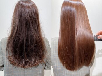 モンド(Monde)の写真/《カット+縮毛矯正+TR¥18,000》髪質に合わせた髪質改善トリートメントで理想の美髪を叶えます☆