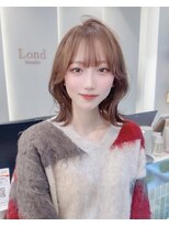 ロンドリゼル 札幌(Lond RiseL)&nbsp;オリーブグレー/前髪/ボブ/マロンベージュ/レイヤーカット/小顔