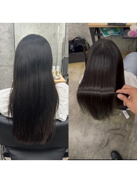  #髪質改善#縮毛矯正#美髪矯正#レイヤーカット#白髪ぼかし